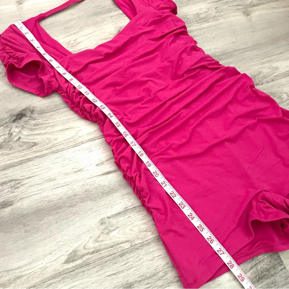NWOT FP MOVEMENT PIROUETTE SHORTSIE ROMPER PNK ROSE Med - Picture 8 of 13